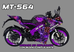 RS 200 PULSAR BAJAJ KIT DE CALCOMANIAS REFLEJANTES + COLLAGE DE GENGAR IMPRESO en internet