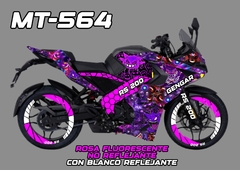 RS 200 PULSAR BAJAJ KIT DE CALCOMANIAS REFLEJANTES + COLLAGE DE GENGAR IMPRESO - comprar en línea