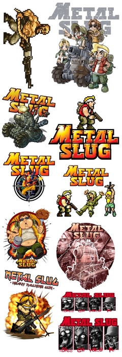 Metal Slug PLANILLA CALCOMANIAS VINIL IMP