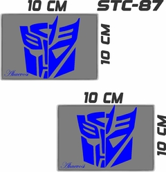 CALCOMANIAS REFLEJANTES AUTOBOTS Y DECEPTICONS - tienda en línea