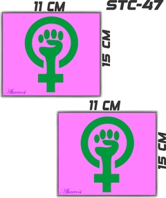 CALCOMANIAS REFLEJANTES FEMINISTA MUJER LUCHA - comprar en línea