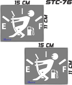 CALCOMANIAS REFLEJANTES DETENIENDO LA GASOLINA