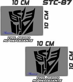 Imagen de CALCOMANIAS REFLEJANTES AUTOBOTS Y DECEPTICONS