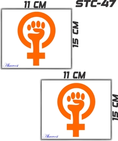 Imagen de CALCOMANIAS REFLEJANTES FEMINISTA MUJER LUCHA