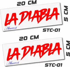 LA DIABLA PAR DE STICKER