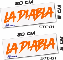 LA DIABLA PAR DE STICKER - tienda en línea