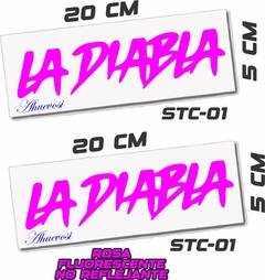 LA DIABLA PAR DE STICKER - Ahuevosi