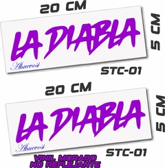 LA DIABLA PAR DE STICKER en internet