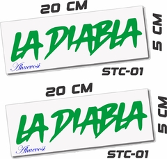 Imagen de LA DIABLA PAR DE STICKER