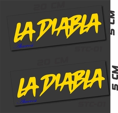 LA DIABLA PAR DE STICKER