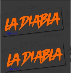 LA DIABLA PAR DE STICKER - Ahuevosi