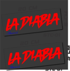 LA DIABLA PAR DE STICKER