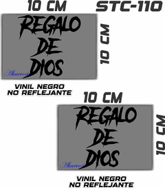 Imagen de CALCOMANIAS REFLEJANTES REGALO DE DIOS