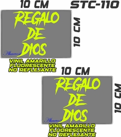 CALCOMANIAS REFLEJANTES REGALO DE DIOS - comprar en línea