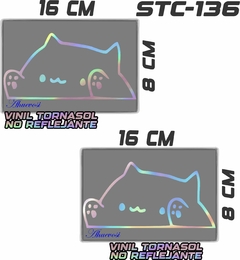 CALCOMANIAS REFLEJANTES BONGO CAT