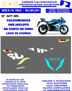 GSX-R 150 - SUZUKI CALCOMANIAS en internet