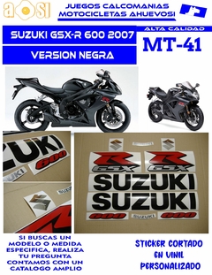 GSX - R 600 2007 CALCOMANIAS COMPLETAS - tienda en línea