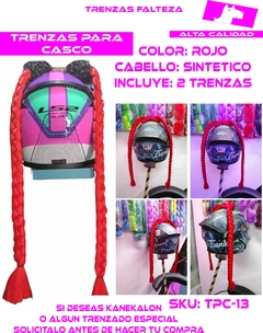 TRENZAS CASCO CABELLO SINTETICO