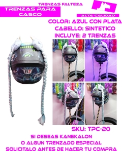 TRENZAS CASCO CABELLO SINTETICO - Ahuevosi