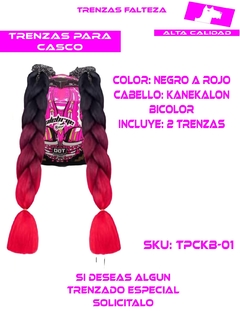 TRENZAS CASCO CABELLO KANEKALON