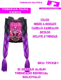 Imagen de TRENZAS CASCO CABELLO KANEKALON