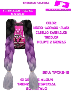 Imagen de TRENZAS CASCO CABELLO KANEKALON