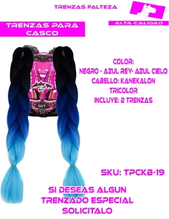 TRENZAS CASCO CABELLO KANEKALON