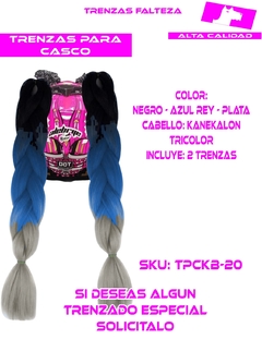 Imagen de TRENZAS CASCO CABELLO KANEKALON