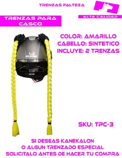 TRENZAS CASCO CABELLO SINTETICO - comprar en línea