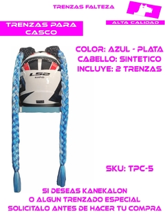 TRENZAS CASCO CABELLO SINTETICO - Ahuevosi