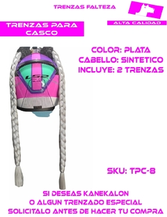 TRENZAS CASCO CABELLO SINTETICO