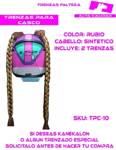 TRENZAS CASCO CABELLO SINTETICO en internet