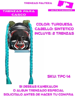 TRENZAS CASCO CABELLO SINTETICO