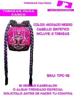 TRENZAS CASCO CABELLO SINTETICO - comprar en línea