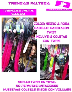 TRENZAS CASCO CABELLO TWIST