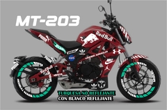 KIT CALCOMANIAS REFLEJANTES VORTEX 250 ROJA 250 - Ahuevosi