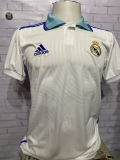 Camisa Real Madrid Gola Polo azul na internet