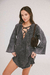 LONG SLEEVES SNOWY DENIM DRESS - buy online