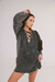 LONG SLEEVES SNOWY DENIM DRESS - Guillermina Regalado