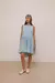 SHORT LIGHT BLUE FLY DRESS - Guillermina Regalado