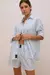 LIGHT BLUE STRIPES SHIRT - Guillermina Regalado