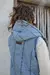 PUFFER LIGHT DENIM VEST on internet