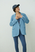 LIGHT BLUE DENIM BLAZER - Guillermina Regalado