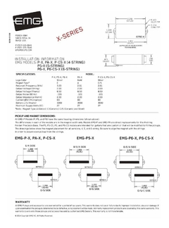 EMG P5X - Captador para Baixo Precision 5 Cordas Ativo - Tone Master I Venda de Captadores para Guitarra I Captadores para Baixo