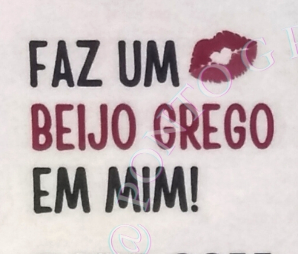 FAZ UM BEIJO GREGO EM MIM! 3,5x2,8 CM