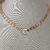 Choker Com Elos e Ponto de Luz Banhada a Ouro 18k