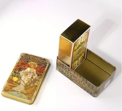 Golden Art Nouveau Tarô de Arte Dourada com 78 Cartas - Lata na internet