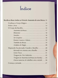 Oráculo Anatomia da Bruxa: Cartas para o Corpo, Mente e Espírito - loja online