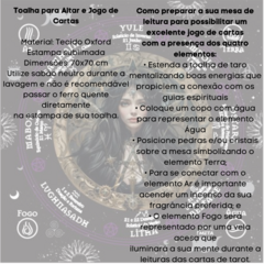 A Legitima Toalha Jogo Cartas Bruxa Wicca 70x70cm Preta na internet