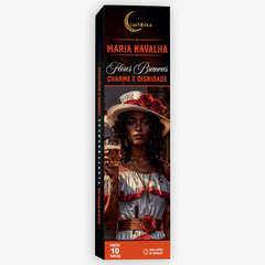 Incensos Lua Natural 0% Carvao 10 Varetas Escolha Aroma Fragrancia:Maria Navalha